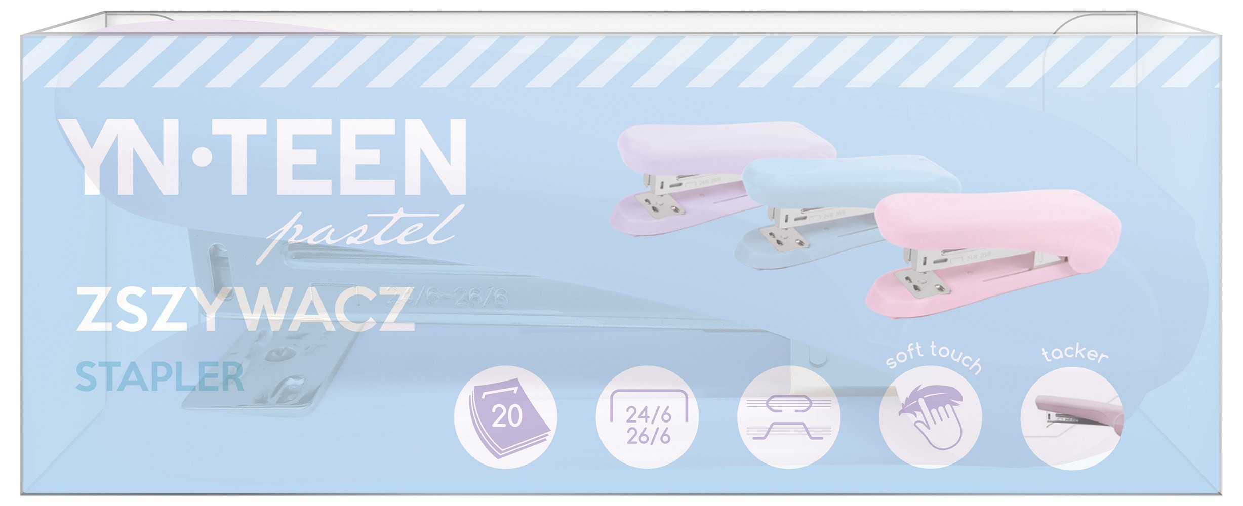 Zszywacz pastel YNT Interdruk